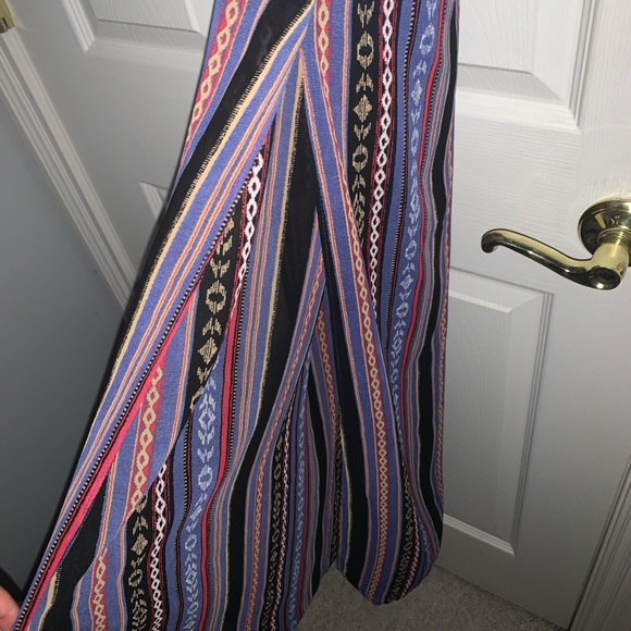 Tribal Striped Chiffon Maxi Dress - Picture 4 of 6